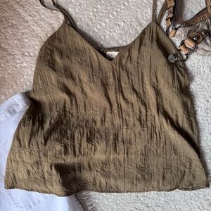By Together Olive Slip Cami | Summer Top| By Together, NWT